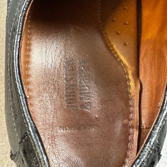Johnston & Murphy Mens 13 D Black Apron Toe Derby Oxford Dress Shoes J&M Flex main image 13